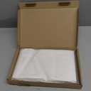 Amazon Basics Standard Breathable 100% Cotton Hypoallergenic Pillow Protector with Zipper, Machine Washable, White, 27 x 21 Inches, Pillows Not Included