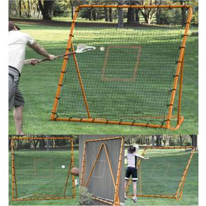 EZGoal EZ Goal Professional Folding Lacrosse Throwback Rebounder (6'x6', Orange or Blue)