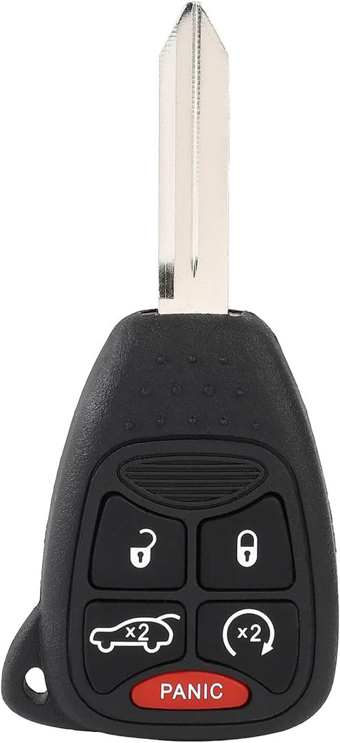 OHT692714AA Flip Key Keyless Entry Remote Key Fob for Dodge Durango for Dodge Avenger 2006-2013 1 PCS 5 Buttons-SCITOO