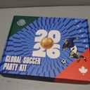Soccer Fan Gear Set for 2026 World Tournament, Soccer Party Favors Kit with Flag,Scarf, Face Paint, Clapper, Horn&Glasses,Supporter Accessories for Game Day, Sports Event, Gift