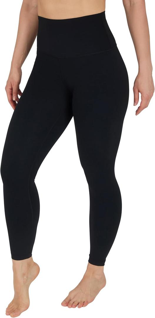Yogalicious High Waist Ultra Soft Nude Tech Leggings for Women (X-Small, Classic Black)