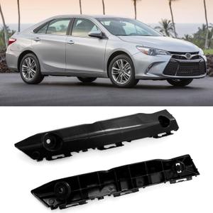 Yumzeco Compatible with Toyota Camry Front Bumper Bracket 2015 2016 2017, Driver and Passenger Side Plastic Front Bumper Retainer Support Bracket, Replace for 5253506190 5253606190 1 Pair