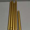 YNL Gold Shower Curtain Rod 32-80 Inch(2.7-6.6ft), Non Slip, Never Rust, No Drill Stainless Steel Spring Tension Shower Rod, Telescoping Curtain Rod for Bathroom Window Living Room