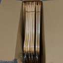 Wooden Hangers 20 Pack, Durable Wood Hangers with 360 Swivel Hook & Notches, Slim Coat Hanger Wooden for Closet, Natural