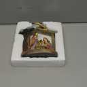 Alupssuc Nativity Set for Christmas Indoor Scene Decoration, Sculpted Hand Painted Nativity Figurines with Manger, Figures Set for Indoor Tabletop Decorations, Colorful