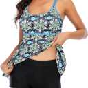 Zando Womens Swimsuits 2 Piece 2025 Tankini Bathing Suits Swim Suits for Women Swimwear Bathing Suit Top with Boyshorts (M)