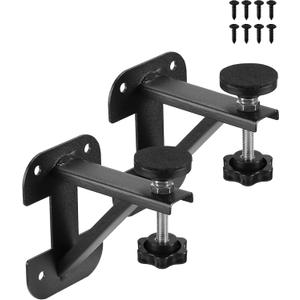 Undermount Kitchen Sink Brackets for Narrow Cabinet, Sink Support Repair Kit with Black Coating, Spacing Saving Brackets, 2 PCS