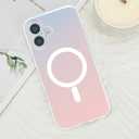 2 x Case for iPhone 16 Holographic Iridescent for Magsafe Shockproof | Color Changing Effect, Wireless Charging Built-in, Drop Protection, Slim Fit Women Girls, Matte Finish