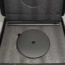 YUMORE Paper Towel Holder Countertop, Black Paper Towel Holder with Weighted Base Non Slip, Standing Paper Towel Roll Holder for Kitchen Bathroom, Stainless Steel (Matte Black)