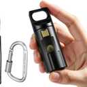 YubiKey Case for YubiKey 5 NFC & 5C NFC, Waterproof Aluminum Security Key Holder, Shockproof Crypto Wallet Protector with Carabiner and Lanyard (Black)