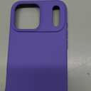 Compatible with iPhone 17 Pro Max Case, Shockproof Liquid Silicone Protective Phone Case with Soft Anti-Scratch Microfiber Lining Ultra Slim Drop Protection Phone Cover (Purple)