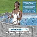 Bestway 58335E-BW 42 Inch Flowclear Above Ground Pool Ladder
