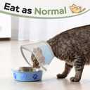 Cat Cone Collar Soft: Comfortable Waterproof Mesh Recovery Cone After Surgery to Stop Licking and Scratch, Alternative to Plastic Elizabeth Head/Neck Cone, M