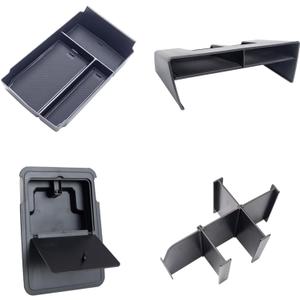 PIMCAR 4-Piece Center Console Organizer Set for 2023-2025 2026 Honda CRV Custom Fit Armrest Tray, Console Tray, Hidden Storage Box and Armrest Dividers ABS Material Car Interior OEM Accessories