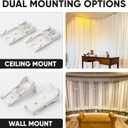 Aluminum Flexible Ceiling Curtain Track 16.1ft, Curtain Track Wall Mount