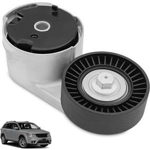 39282 Belt Tensioner Assembly with Pulley, Compatible with Ram 1500 2013-2018, Chrysler 200 2011-2014, 300 2011-2019, D0dge Avenger 2011-2014, Grand Cherokee 2011-2020 etc, Replace OE #89632