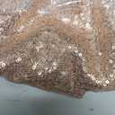 VitalCozy 4 Panels Backdrop Curtains 2 Pcs 4 x 10 ft Sequin Glitter 2 Pcs 7 x 10 ft Chiffon Photo Background Curtains for Graduation Wedding Birthday Party Decorations(White, Rose Gold)