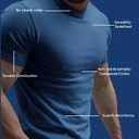 Men's Short Sleeve Crew Neck T-Shirt, S - 3XL with Modern Cut (S)