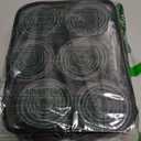 6 Size Hair Rollers for Women, 62 Pcs Rollers Hair Curlers for Long Medium Short Hair, Large Medium Small Self Grip Hair Rollers with 36 Rollers 24 Stainless steel Clips 1 Storage Bag (Black)