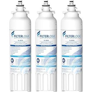 Filterlogic ADQ73613401 Refrigerator Water Filter, Replacement for LG® LT800P®, LT800PC, ADQ736134, ADQ73613402, LSXS26326S, LSXS26366S, LMXS30776S, LSXS26366D, LMXC23746S, 46-9490, 469490, Pack of 3