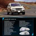 MUNIK 2005-2012 Auxiliary Turn Signal Light Reversing Mirror Light L+R For Mercedes-Benz gl,m class x164 w164 gl350 gl450 gl550 2006-2012 ml300 ml350 ml500 ml63 Replacement # 1649061300,1649061400