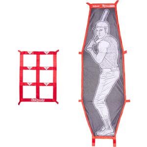GoSports Baseball & Softball Pitching Kit - Practice Accuracy Training with Strike Zone & XTRAMAN Dummy Batter