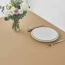 maxmill Weaved Texture Rectangle Tablecloth Water Resistant Wrinkle Free Spill-Proof, Soft Table Cloth for Dining Room Decoration, Banquet Parties Event Holiday Dinner, 60 x 84 Inch Beige