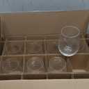 Libbey Hammered Stemless Wine Glass Set, 17 oz, Chiseled Round Drinking Glasses, Dishwasher Safe All Purpose Wine Glasses for Bourbons and Cocktails (Set of 8)
