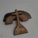Easter Scene Wooden Religious Decoration,Jesus Cross Puzzle Statue Set Nativity Scene Decor,Empty Tomb Easter Decor Display,Christian Easter Home Interior Decorations (He is Risen)