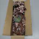 Artificial Flower Fake Silk Hydrangea Heads Bouquet with Stems Bulk for Fall Decoration Table Center Christmas Indoor Outdoor Faux Floral Realistic with Leaves Plants Crafts 8PCS(Brown)