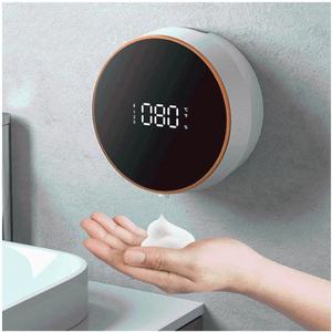 RUJHGL Farmhouse Automatic Induction Soap Dispenser Household Mobile Smart Wall-Mounted Shower Dispensers for Bathroom Kitchen Use Pump Bottle, White