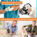 2 x Dog Muzzle Lightweight Breathable Basket Muzzle, Anti-Biting & Chewing, Adjustable Fit for Small, Medium & Large Dogs, Plastic Material (Size 2)