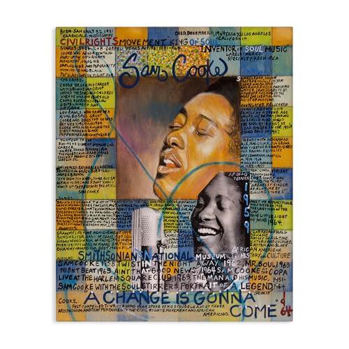 Stupell Industries Sam Cooke Collage Canvas Wall Art Design by Sabin, 36 x 48