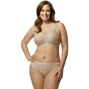 Jacquard Full Coverage Full Support Softcup Bra 1305 (34N, Beige)