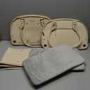 PetsHome Dog Carrier Purse, Pet Carrier, Foldable Waterproof Premium Leather Pet Travel Portable Bag for Cat and Small Dog Home & Outdoor Small Beige