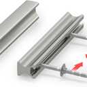 homdiy 5 Pack Adjustable Brushed Nickel Cabinet Pulls 1" to 4" (25-102mm) Adjustable Hole Distance Drawer Pulls