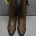 ROPER Womens Brooklyn Round Toe Casual Boots Mid Calf Low Heel 1-2" - Beige (8, Tan)