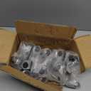 QWORK 8 pcs 6" Steel Tri-Dolly, 200 lbs Load Capacity, Great for Moving Furniture & Appliances