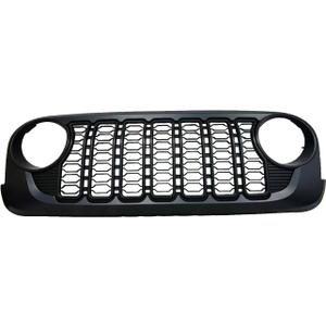 HIGH FLYING 20th Anniversary Style Front Grille Grid Grill Guard for Jeep Wrangler JK 2007-2017 ABS Blackout