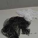 Pack of 2 FINGERINSPIRE Black Rhinestones Mesh Headbands for Women 17.9Inch Rhinestone Stretchy Headwraps Polyester Rhinestone Head Scarf Glitter Hollow Out Hairbands for Female Nightclub Rave Hair Accessories (Black, White)