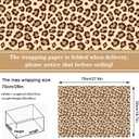 Whaline 12 Sheet Safari Wrapping Paper Wildflower Leopard Zebra Print Gift Wrap Paper Bulk Decorative Art Paper for DIY Crafts, 19.7 x 27.6 Inch, Folded Flat