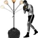 Reflex Ball Speed Bag Punching Bag Free Standing Boxing Bag Reinforced Spring Strong Durable Relief Stress Ball with Adjustable Height