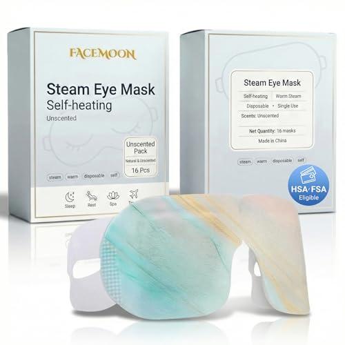 FACEMOON 13 Packs Self Heating Steam Eye Masks