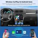 2G+64G Car Radio for Ford Fusion 2010 2011 2012, Android 13 Car Stereo with Wireless CarPlay Android Auto 10.1" Touch Screen Radio with GPS Navigation WiFi Bluetooth FM Radio HD Backup Camera