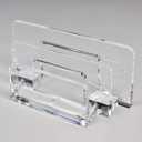 Acrylic Letter Sorter Little File Folder Sorter (2 Pack) for Paper, Letter, Envelope, Office File Organizer, Office Supplies, Desk Accessories - Clear