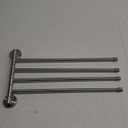 Swivel Towel Rack, 17in Wall Mount Folding 4-Arm Swing Out Towel Bar Hand Towel Bars Stainless Steel Towel Hanger for Bathroom Laundry,Brushed Nickel