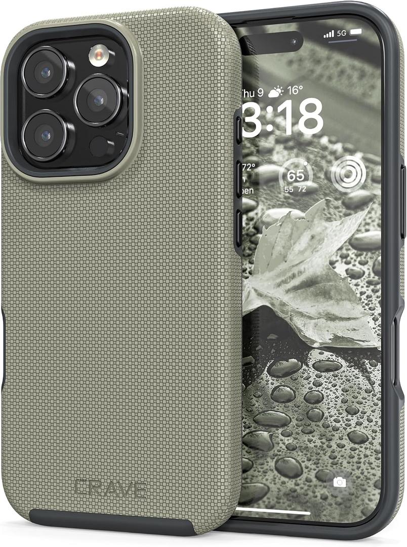 Crave Dual Guard Compatible with iPhone 16 Pro Case, Compatible with MagSafe Shockproof Protection Dual Layer Case for Apple iPhone 16 Pro (6.3") - Sand