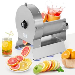 WICHEMI Electric Vegetable Slicer Commercial Fruit Slicer Cabbage Shredder Machine 2 IN 1 Manual Electric Vegetable Slicers Machine Stainless Steel Food Slicing Machines