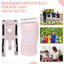 2 Pcs Kids Knee Brace, Youth Knee Compression Sleeve for Children Support for Boys Girls Basketball Volleyball Sports Gymnastics(Pink,Medium)