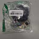 YOU WIZV Kawaii Cute Bear Keychain for Women, Bling Gummy Teddy Bear Pom Pom Key Chain Girly Wristlet Keychain for Backpack (Black)